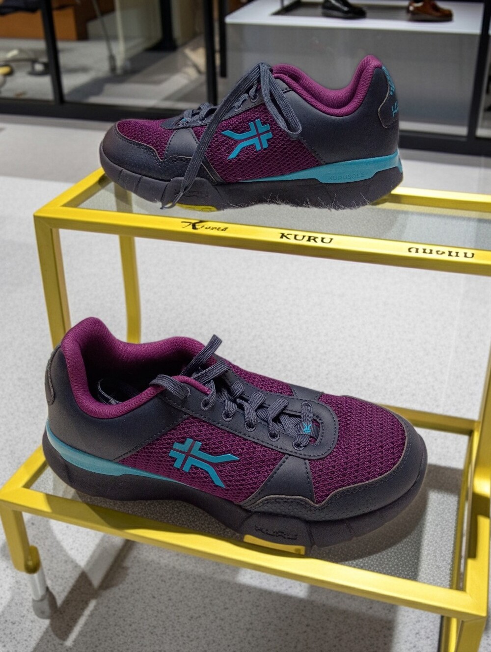 Kuru Quantum 2 Grape Plantar Fascitis Orthopedic Support Walking Work Shoes 9M